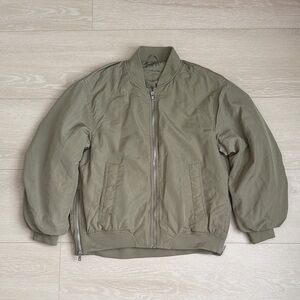Zara Olive Green Bomber Jacket